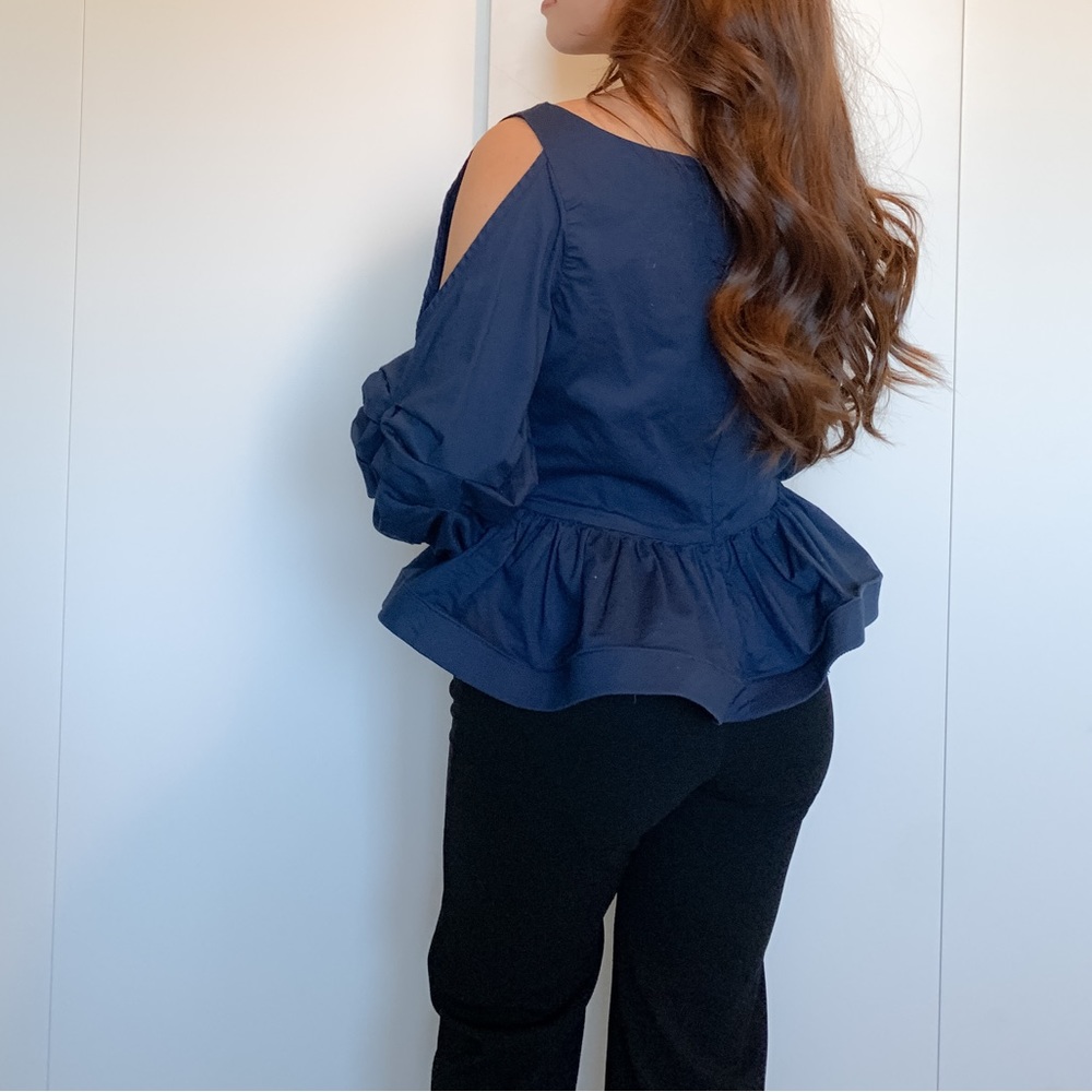 NAVY BLUE BLOUSES SIZE XS - Picture 8 of 9